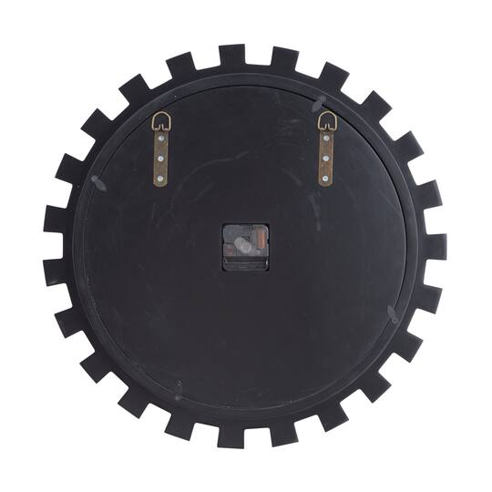 Silver MDF Glam Wall Clock, 20" x 3" x 20"